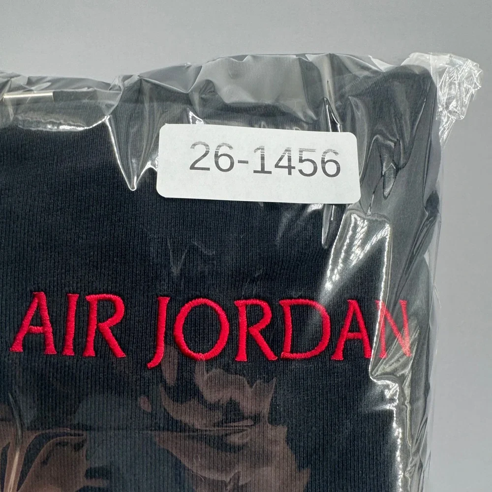 JNike Air Jordan Heavyweight 2.5lb French Terry Hoodie Mens Med Black DO6094-010